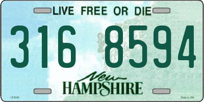 NH license plate 3168594