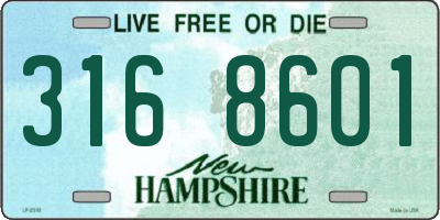 NH license plate 3168601
