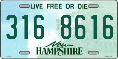NH license plate 3168616