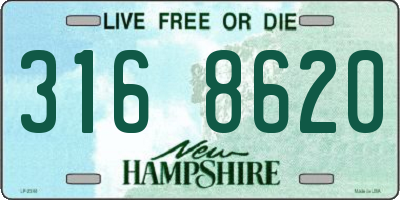 NH license plate 3168620