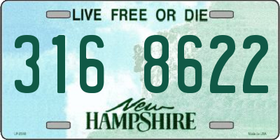 NH license plate 3168622
