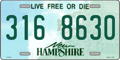 NH license plate 3168630