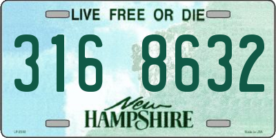NH license plate 3168632