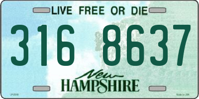 NH license plate 3168637