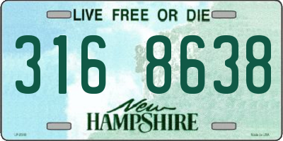 NH license plate 3168638