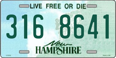 NH license plate 3168641