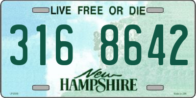 NH license plate 3168642