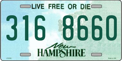 NH license plate 3168660