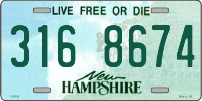 NH license plate 3168674