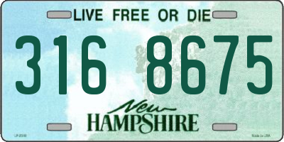 NH license plate 3168675