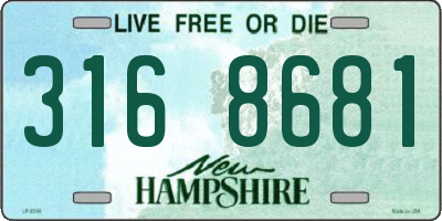 NH license plate 3168681