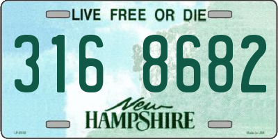 NH license plate 3168682
