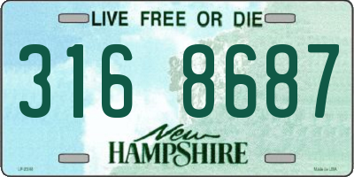 NH license plate 3168687