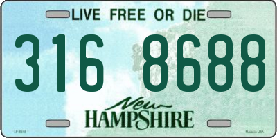 NH license plate 3168688