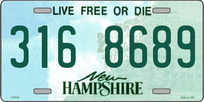 NH license plate 3168689