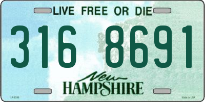 NH license plate 3168691
