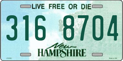 NH license plate 3168704