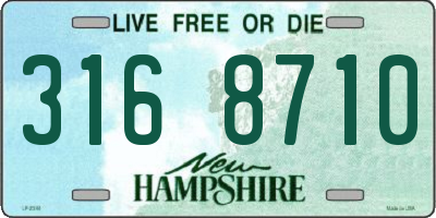 NH license plate 3168710