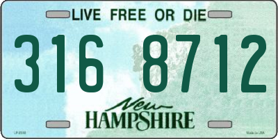 NH license plate 3168712