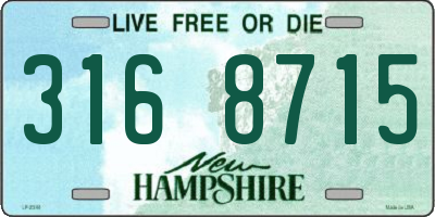 NH license plate 3168715