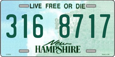 NH license plate 3168717