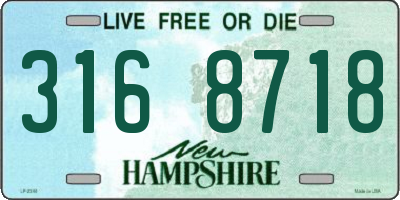 NH license plate 3168718
