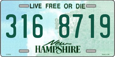 NH license plate 3168719