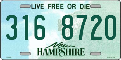NH license plate 3168720