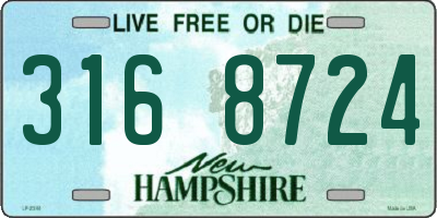 NH license plate 3168724