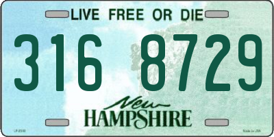 NH license plate 3168729