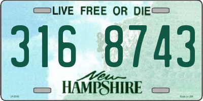 NH license plate 3168743