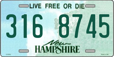 NH license plate 3168745