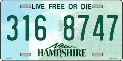 NH license plate 3168747