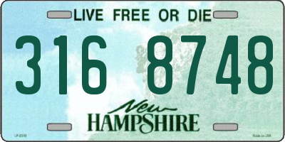 NH license plate 3168748