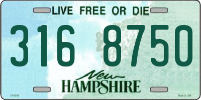 NH license plate 3168750