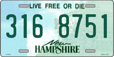 NH license plate 3168751