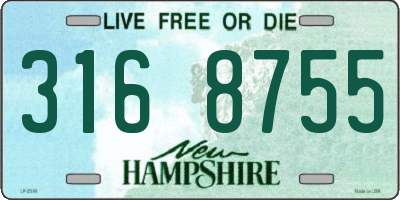 NH license plate 3168755