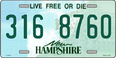 NH license plate 3168760