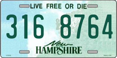 NH license plate 3168764