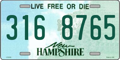 NH license plate 3168765