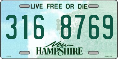 NH license plate 3168769