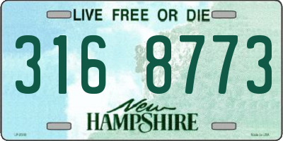 NH license plate 3168773