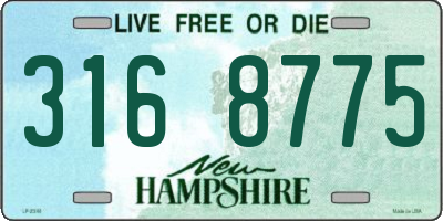 NH license plate 3168775