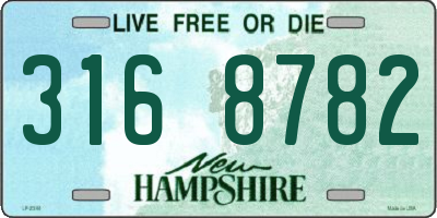 NH license plate 3168782