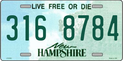NH license plate 3168784