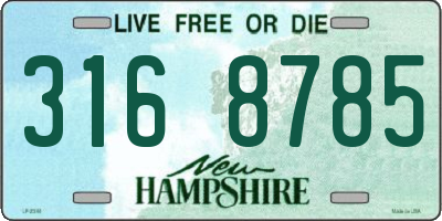 NH license plate 3168785
