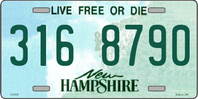 NH license plate 3168790