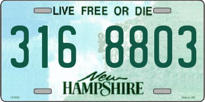 NH license plate 3168803