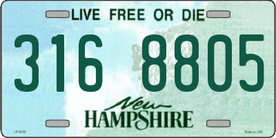 NH license plate 3168805