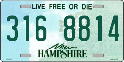 NH license plate 3168814